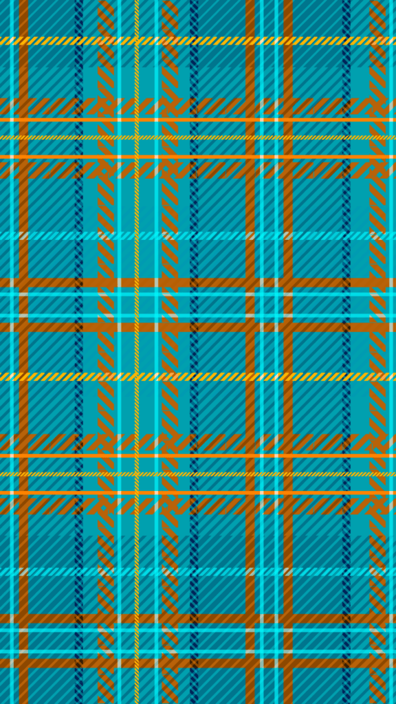 Orange and Teal Fall Plaid Design | Colorful Free Fall Phone Wallpaper Download | Clementine Creative Agency