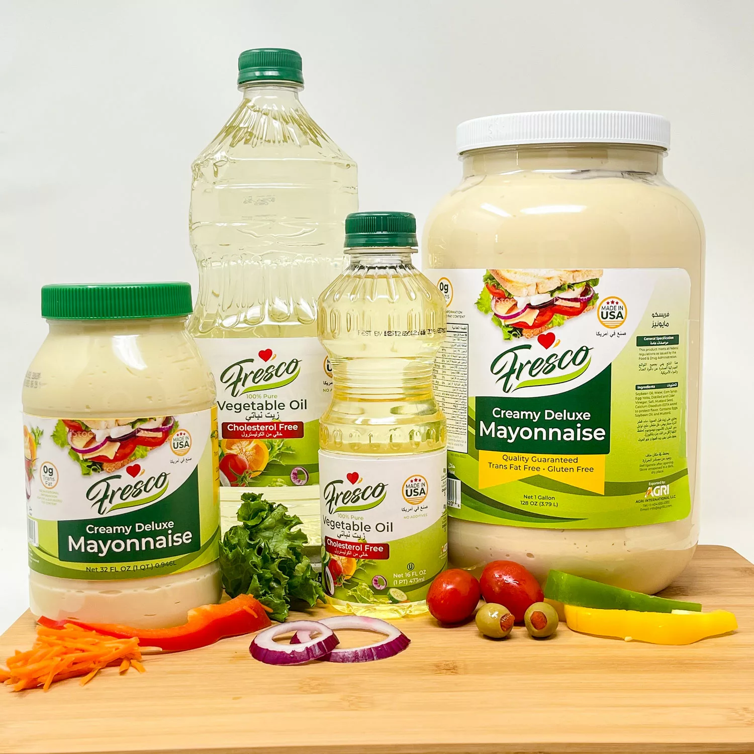 Fresco Vegetable Oil and Mayo Packaging Design | Clementine Creative Agency | Atlanta, GA