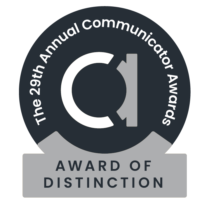 Award of Distinction | 29th Annual Communicator Awards | Clementine Creative Agency